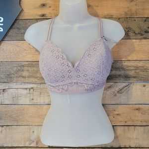 Aerie women's wireless San armature lavender bra size 34D